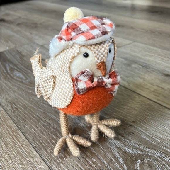Target Spritz Fall Holiday Bird Featherly Friends Plaid Trapper Hat - Picture 1 of 9